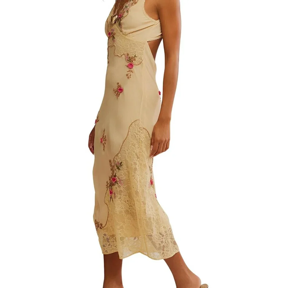 Free People Meet Again Midi Dress - Picture 2 of 7